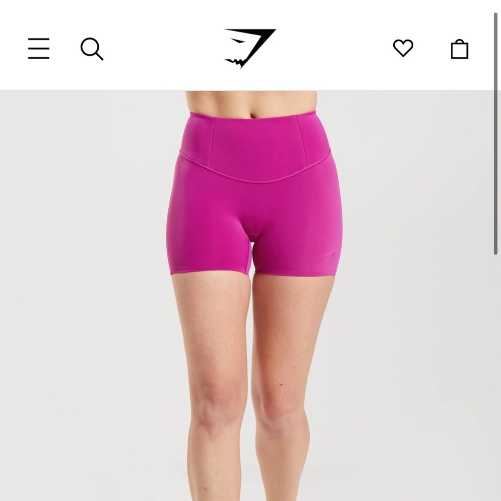 GYMSHARK studio shorts in dragon pink💗